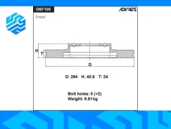 ���� ��������� Advics D6F105B �������� (������), �����/������ D6F105B ����