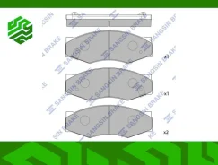 ������� ��������� �������� Sangsin Brake SP1095 ��������, �����/������ SP1095 ����