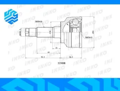 ���� �������� INKO 319008 ��������, �����/������ 319008 ����