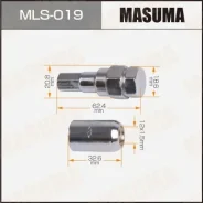 ����� Masuma 12x1.5��, L=32.6��, ��� ������������, ��� �����, ����� �-� 20��. +���������� MLS-019 MLS019 ����