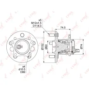 ������� ������ � ����� R Toyota Camry(V50) 2.5-3.5 11 Lynxauto WH1494 Lynxauto WH1494 WH1494 ����