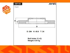 ���� ��������� Advics D6F105B �������� (������), �����/������ D6F105B ����