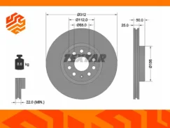 ���� ��������� Textar 92120505 ��������, �����/������ 92120505 ����
