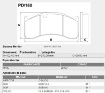 ������� ��������� FL 210x102x30mm Fras-le 29137, ����� �������� 29137 ����