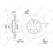 ���� ��������� ������������� (258x22) | ����� ����/��� | LADA XRAY Lynxauto BN1419 BN1419 ����