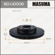 ���� ��������� Chevrolet AVEO -11 �����. Masuma BDU0006 BDU0006 ����