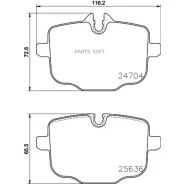 ������� ��������� �������� ������ BMW 7 G11/G12 3.0-4.4/3.0D 15- � ������������� ��������� Q+ Textar 2470401 2470401 ����
