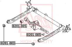 ����������� ������� ������ Nissan Almera N15 1995-2000 ASVA 0201-005 0201005 ����
