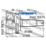 ���� �������� 24x62x27 | ����� ����/��� | Febest 2210NSP20A48 2210NSP20A48 ����