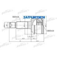 ���� �������� ������ 28x29.4x20 Honda CR-V RE3/RE4 07- Patron PCV1343 PCV1343 ����