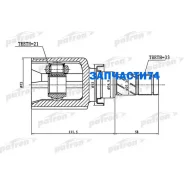���� ���������� 33x34.9x21 Mitsubishi COLT Z32A/Z34A/Z36A 04- Patron PCV1388 PCV1388 ����