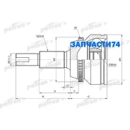 ���� �������� � ������� ABS 30x62x26 ABS:48T Toyota Camry ACV30/MCV30 01-06 Patron PCV1433 PCV1433 ����