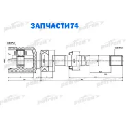 ���� ���������� ������ 24x35.5x27 Toyota RAV4 ACA3/GSA3 05- Patron PCV1459 PCV1459 ����