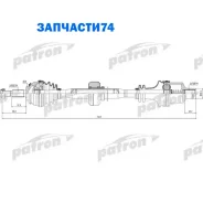 ������� �������� ������ 23x755x49x23 Dacia: Logan 04-, Logan MCV 07- Patron PDS0220 PDS0220 ����
