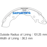 ������� ���������� �. Hyundai Accent 1.3/1.5/1.6 02-05 Sangsin Brake SA128 SA128SNS [5830525A10] ! SA128 ����
