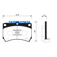 ������� �������� �. Mazda 121 1.3 90-96/323 1.3-1.8/1.7D 89-98 Sangsin Brake SP1067 SP1067SNS GDB1024 [B5Y63328Z] ! SP1067 ����