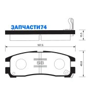 ������� �������� ������! Mitsubishi Galant 1.8-2.5/2.0TD/GDi 92-00/Eclipse 95 Sangsin Brake SP1046R SP1046R SP1046R ����