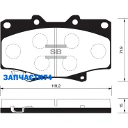 ������� �������� ��������! Toyota Land Cruiser 2.4-4.5/2.4D-4.2TD 90 Sangsin Brake SP1217 SP1217 SP1217 ����