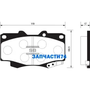 ������� �������� ��������! Toyota Hilux 2.5D 01 Sangsin Brake SP1375 SP1375 SP1375 ����