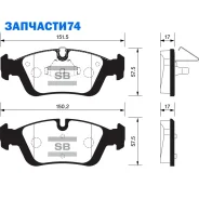 ������� �������� ��������! BMW E46 1.6-2.8/1.8D/2.0D/Z3 1.8-2.8 95 Sangsin Brake SP1388 SP1388 SP1388 ����