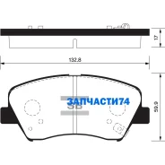 ������� �������� �. Hyundai Elantra all 11 Sangsin Brake SP1400 SP1400SNS [581013XA00] ! SP1400 ����
