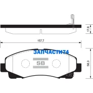 ������� �������� �. Acura TL 09, Honda Ridqeline 06-11 Sangsin Brake SP1470 SP1470SNS [45022SJCA00] ! SP1470 ����