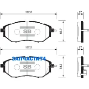 ������� �������� ��������! Subaru Legacy IV 3.0i/Outback 3.0i 03 Sangsin Brake SP1534 SP1534 SP1534 ����