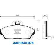 ������� ��������� �������� �������� �����:HI-Q Honda Civic VII ����� (ES, ET), Honda Civic VI Hatchb Sangsin Brake SP1571 SP1571 ����