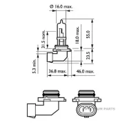 ����� ����������� Philips, 12V - 65W, HB3 9005PRC1 9005PRC1 ����