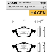 ������� ������ FORD Focus II GP2091 Sangsin Brake GP2091 GP2091 ����
