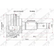 ���� (�������/ �����) Toyota Crown 95-01 / Mark II 92-04 SAT TO-093A, �������� TO093A ����
