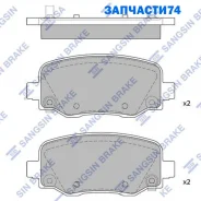 ������� �������� ������! Jeep Cherokee V (KL) all 13 Sangsin Brake SP1858 SP1858 SP1858 ����