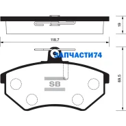 ������� �������� ���.! Audi 80 1.6/1.9TD 91-94, VW Golf III/Passat 88-97 Sangsin Brake SP2005 SP2005 SP2005 ����