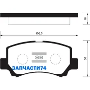 ������� �������� �.! Suzuki Wagon R+ 1.0i-1.2i 16V 4WD 98-00 Sangsin Brake SP2021 SP2021 SP2021 ����