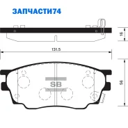 ������� �������� �. Mazda 6 1.8 02 Sangsin Brake SP2027 SP2027SNS 800 22 ! SP2027 ����