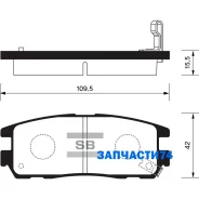 ������� �������� ������! Opel Monterey/Frontera, Great Wall Hover all 91 Sangsin Brake SP2089 SP2089SNS SP2089 ����
