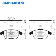 ������� �������� ��������! Audi A3, VW Golf V 1.4-2.0TD 03 Sangsin Brake SP2098 SP2098SNS SP2098 ����