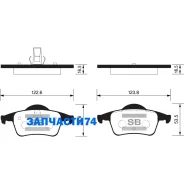 ������� �������� ���.! Volvo S80 98/S60/V70 00/XC70 2.5D5 02 Sangsin Brake SP2123 SP2123 SP2123 ����
