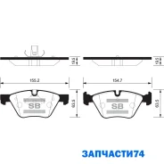 ������� �������� ��������! BMW E60/E61 2.0i/2.3/2.5 03 Sangsin Brake SP2159 SP2159 SP2159 ����