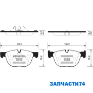 ������� �������� ��������! � ���������. ���������� BMW X5 E70 3.0 07 Sangsin Brake SP2172 SP2172 SP2172 ����