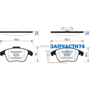 ������� ��������� �������� �������� �����:HI-Q VW Tiguan (5N), VW Tiguan (AD1, AX1) Sangsin Brake SP2264 SP2264 ����