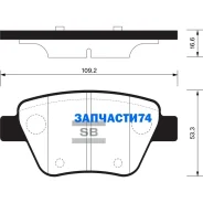 ������� ��������� �������� ������ �����:HI-Q Skoda Octavia II (1Z3), VW Jetta IV (162, 163, AV3, AV2 Sangsin Brake SP2314 SP2314 ����