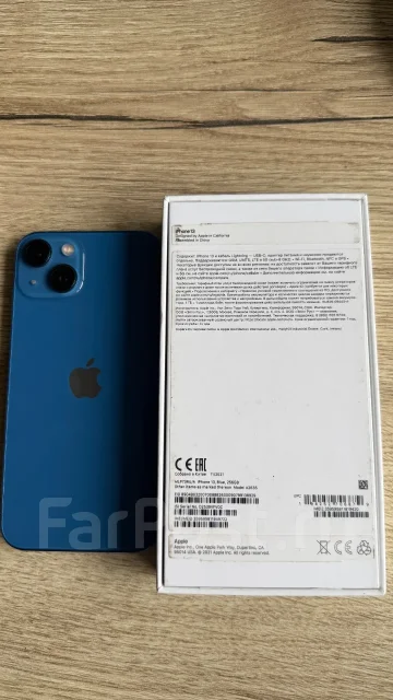 Apple iPhone 13. �/�, 256 ��, 3G, 4G LTE, NFC, eSIM, ������������ ������� ����