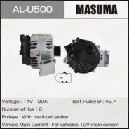 ��������� Masuma, FORD / IQJA, SPJD, XTDA (14V/120A) Masuma ALU500 ����