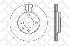 ���� ��������� �������� ������������� VW GOLF II/III/Passat B2/POLO 239x20x4 [178Stellox60204724VSX] 60204724VSX ����