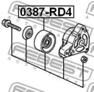 �����-���������� ����������� ����� Accord VIII (2003-2007) / Civic (2001-2005) / CR-V [178Febest0387RD4] 0387RD4 ����