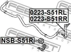 ������ ������� ������������� ������ Nissan Infiniti FX 35/50 (S51) (2008) [178Febest0223S51RR] 0223S51RR ����