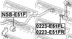 ������ ��������� ������������� ����� Nissan Elgrand (E51) (2002-2010) [178Febest0223E51FL] 0223E51FL ����
