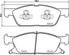 ������� �������� ��������! Ford Galaxy/S-Max 1.5/2.0EcoBoost/2.0TDCi 15 P24188 [178Brembop24188] P24188 ����