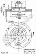 ���� ��������� Standard | ����� | Dacia Sandero II 1.6 11.2012 - Dacia Sandero 1.6 06.2008 - [178Brembo09580224] 09580224 ����